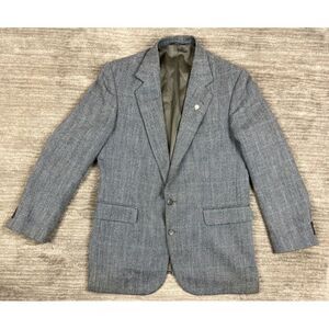 Imperial by‎ Haggar Blazer Mens 42L Blue Tweed Sport Jacket